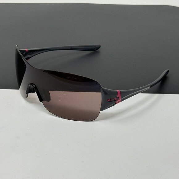 Oakley Miss Conduct Squared Sunglasses OO9141-19 Polished Carbon Rare No Lens main image 11